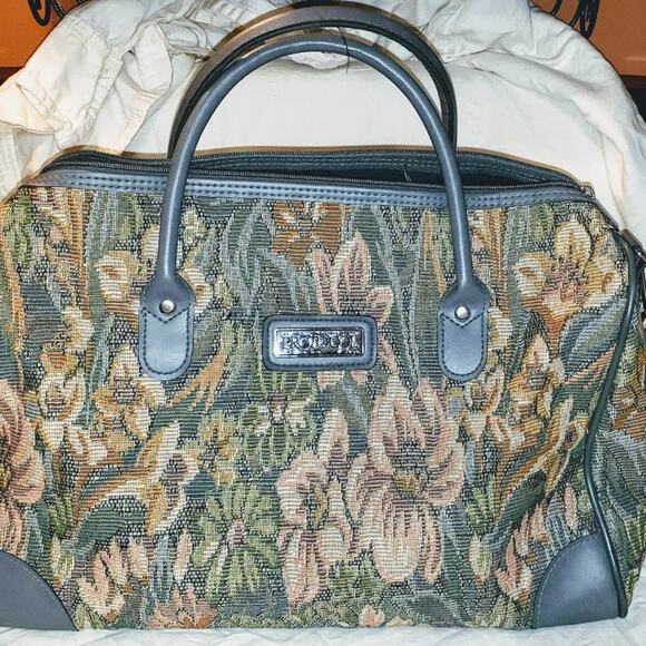 *VINTAGE* PROTOCOL Tapestry overnight bag EUC - Picture 1 of 3